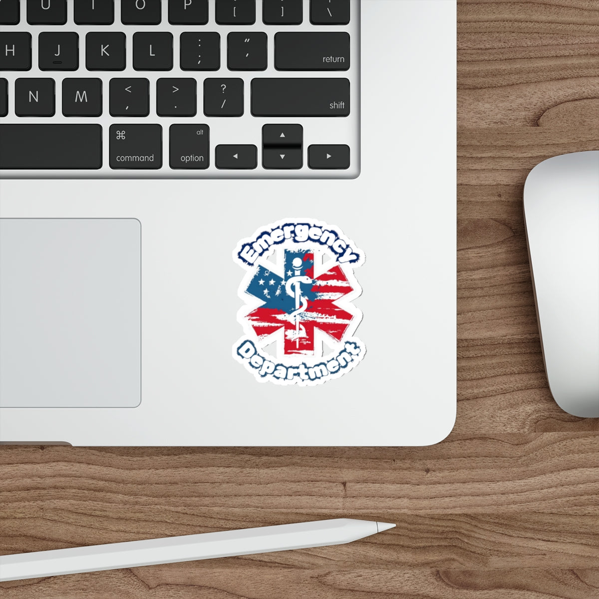 Emergency Department Patriotic Die-Cut Stickers
