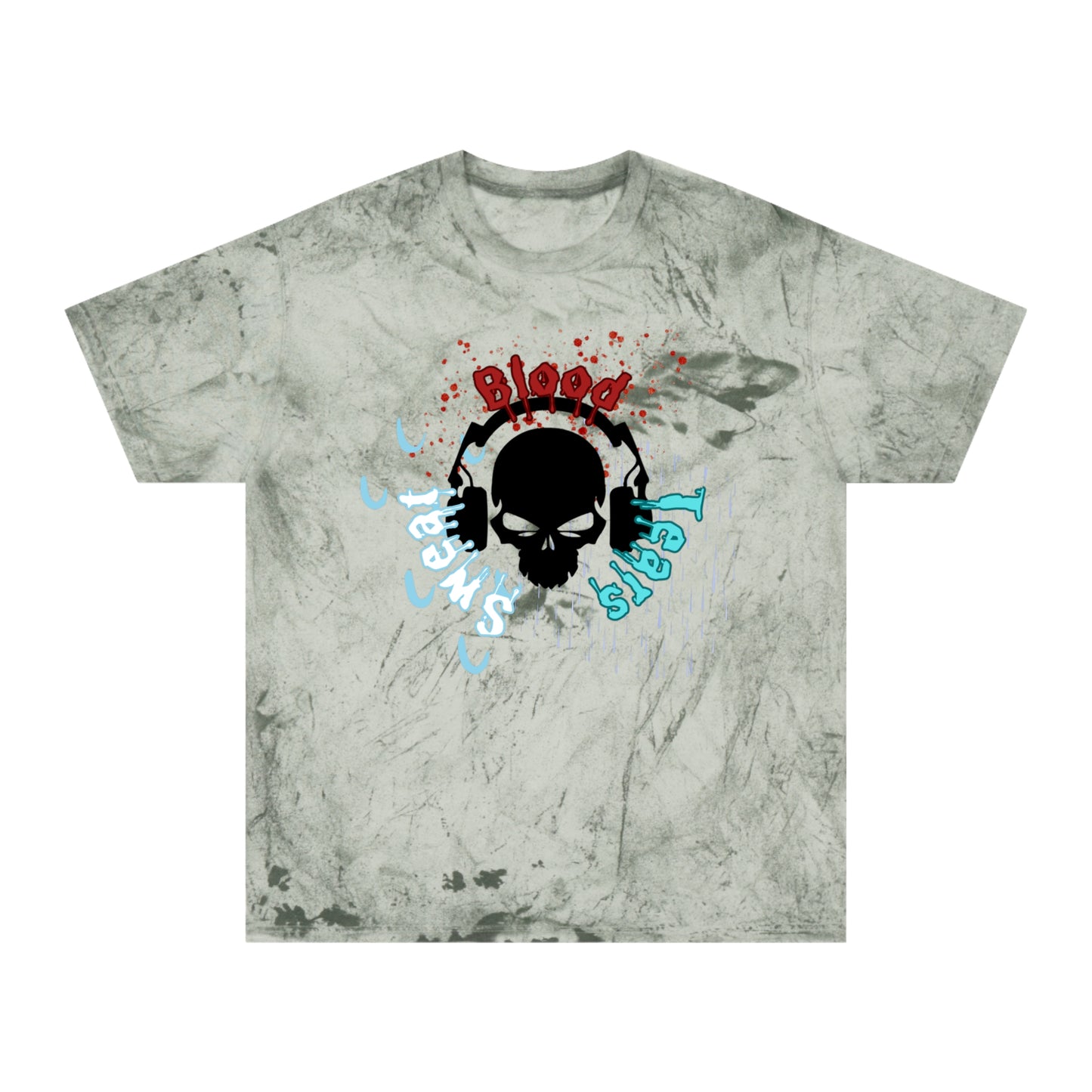 Blood sweat and tears skull Unisex Color Blast T-Shirt