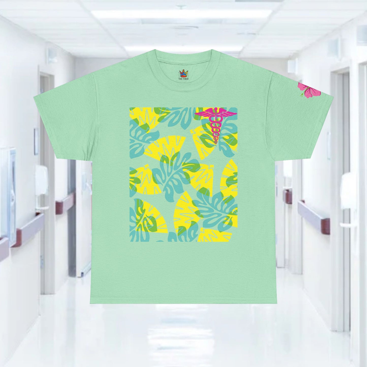 Summertime RN Hawaiian themed t shirt gift for nurses week floral RN shirt tropical themed RN healthcare worker gift t shirt