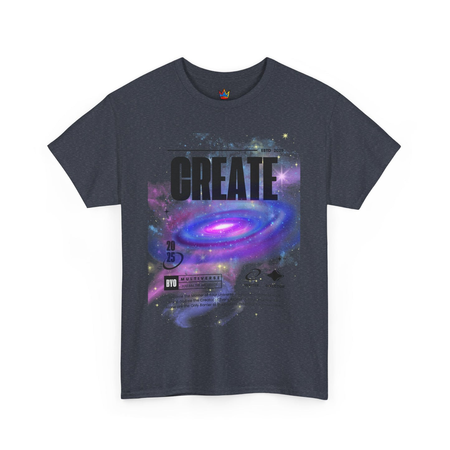 Manifest inspiring create your universe  Unisex Heavy Cotton Tee