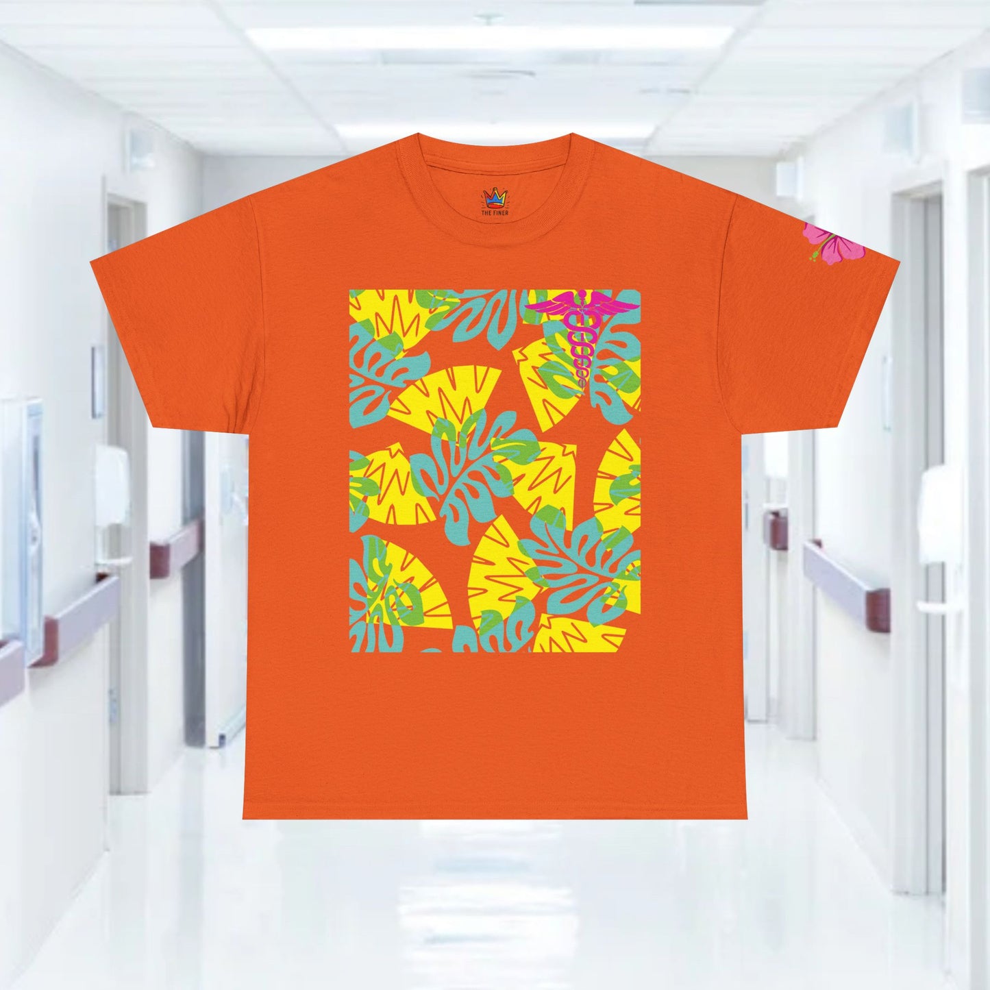 Summertime in the ER Hawaiian themed ED t shirt gift for nurses week floral ER shirt tropical themed er healthcare worker t shirt