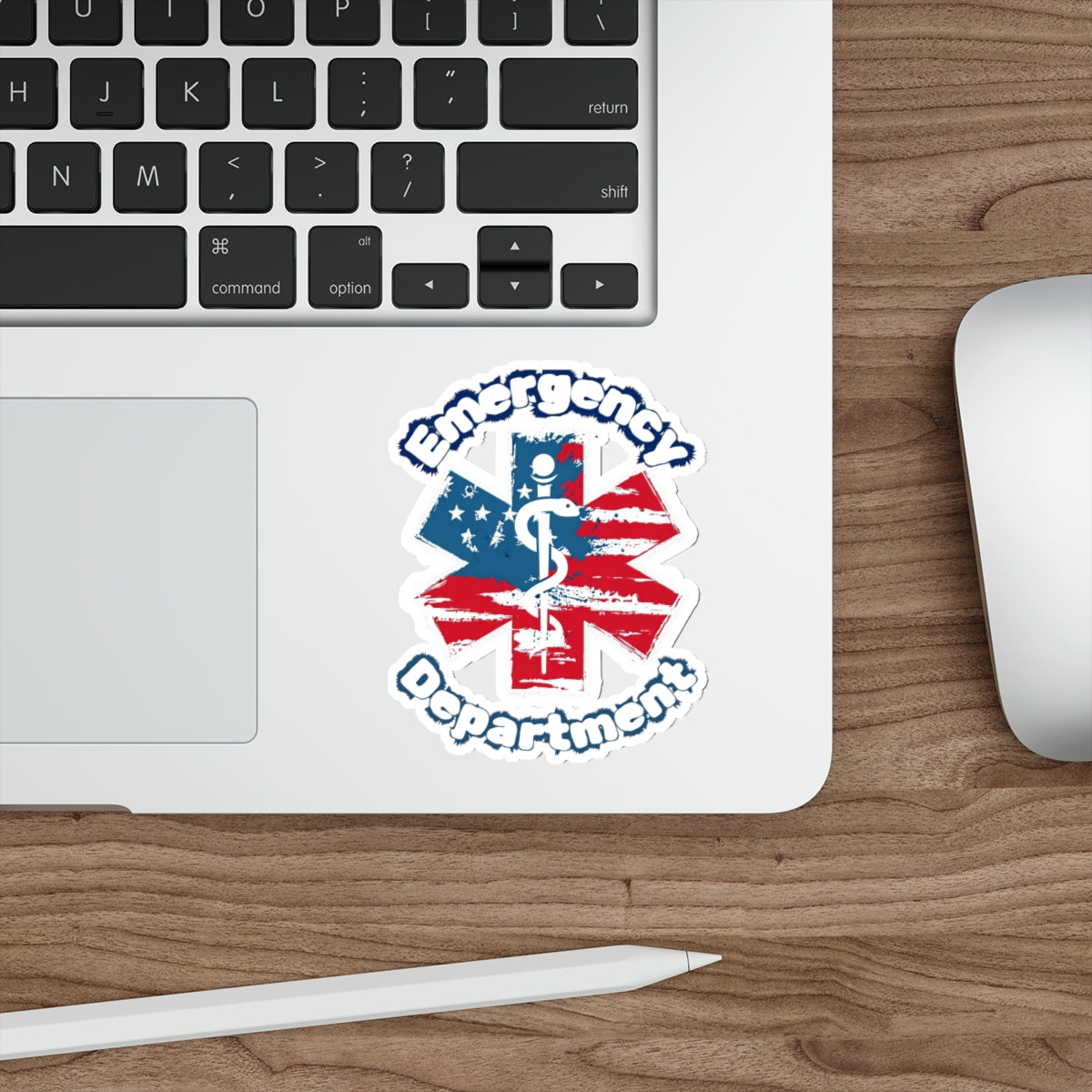 Emergency Department Patriotic Die-Cut Stickers