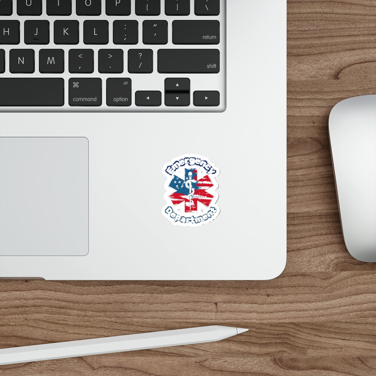 Emergency Department Patriotic Die-Cut Stickers