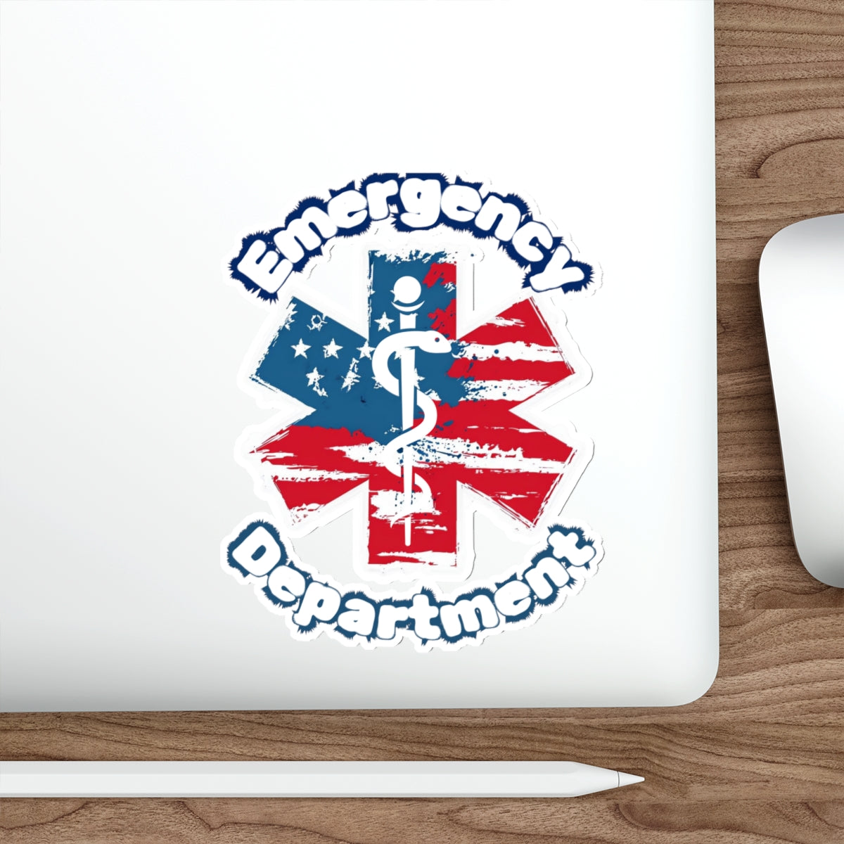 Emergency Department Patriotic Die-Cut Stickers
