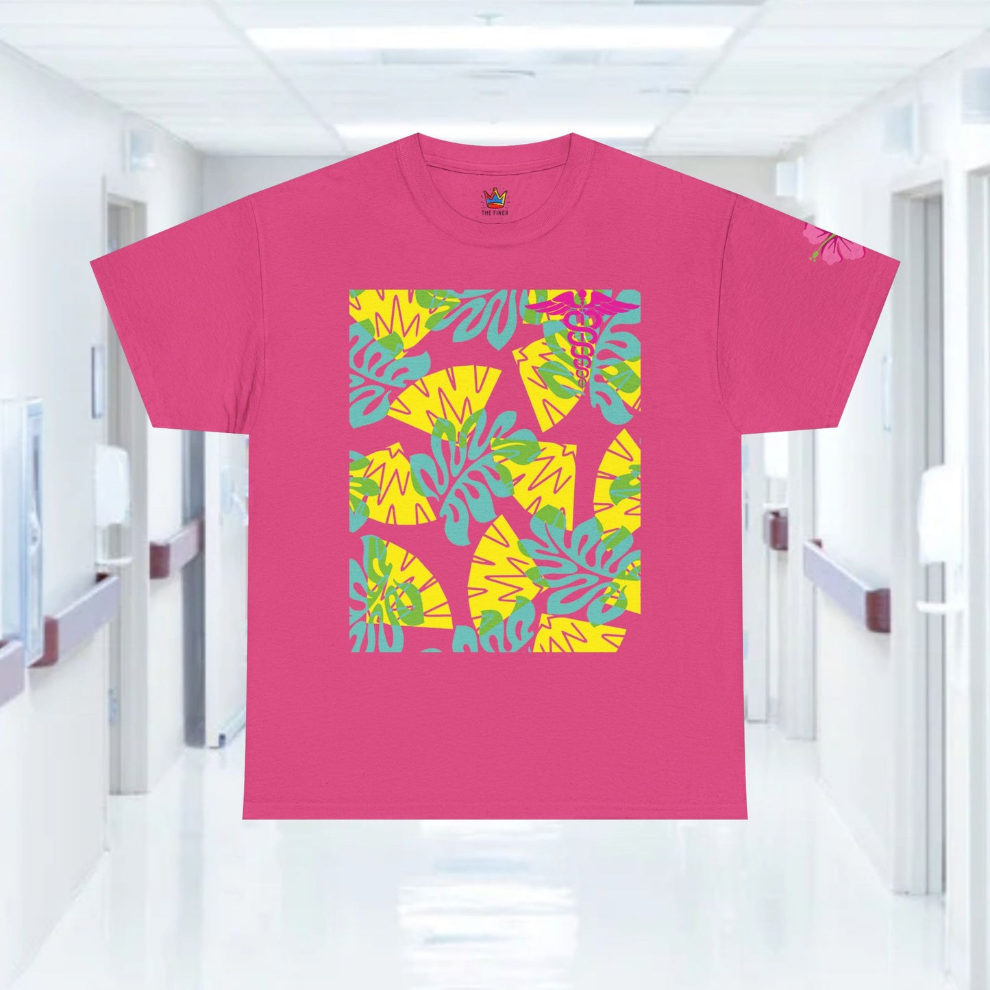 Summertime RN Hawaiian themed t shirt gift for nurses week floral RN shirt tropical themed RN healthcare worker gift t shirt