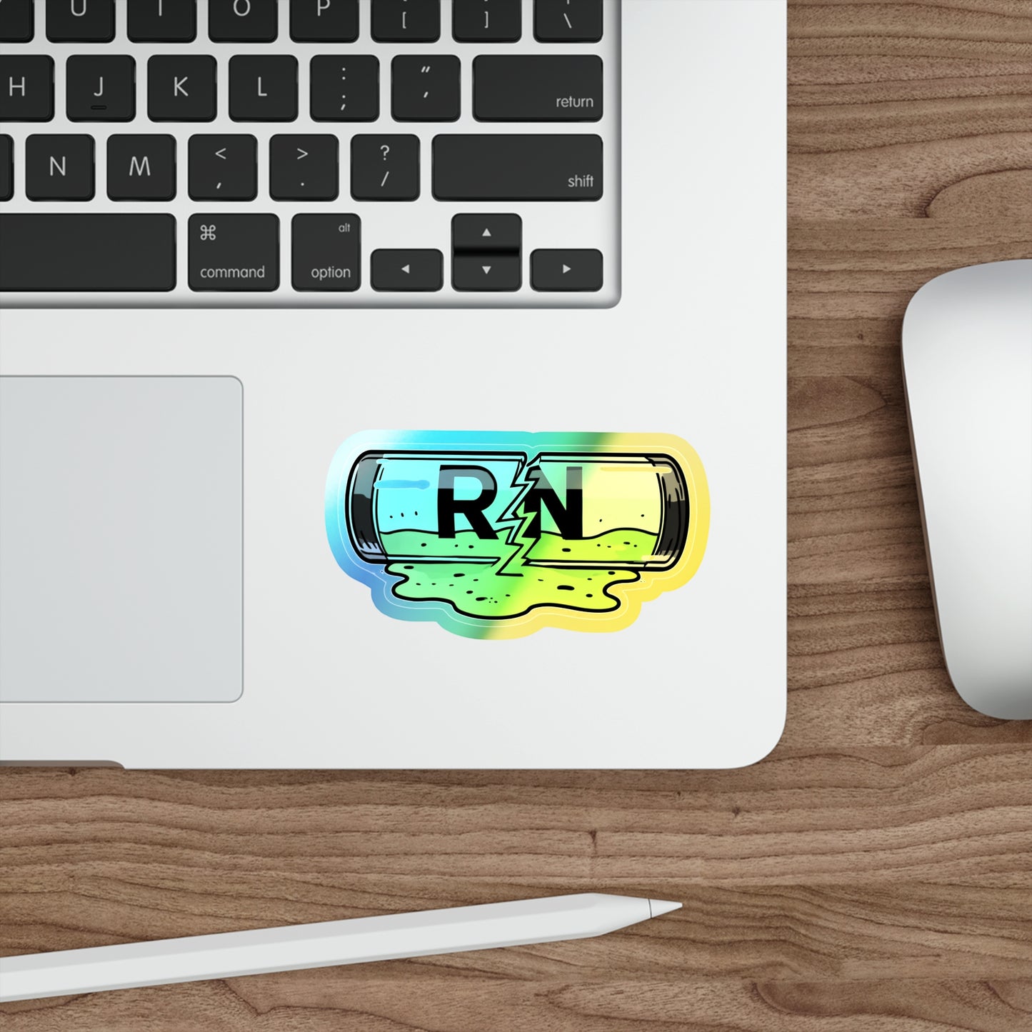 Holographic Die-cut RN Ooze Sticker