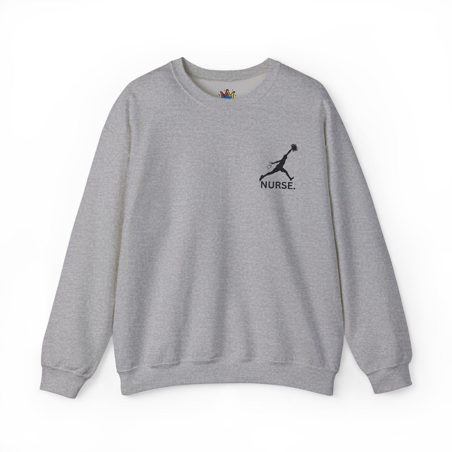 Jumpman nurse week gift embroidered Unisex Heavy Blend™ Crewneck Sweatshirt