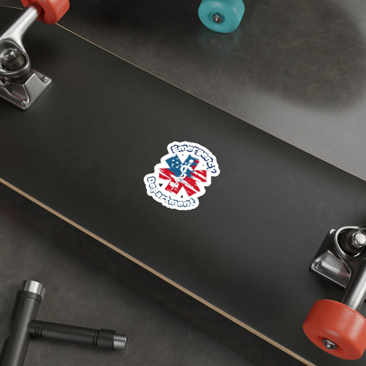 Emergency Department Patriotic Die-Cut Stickers