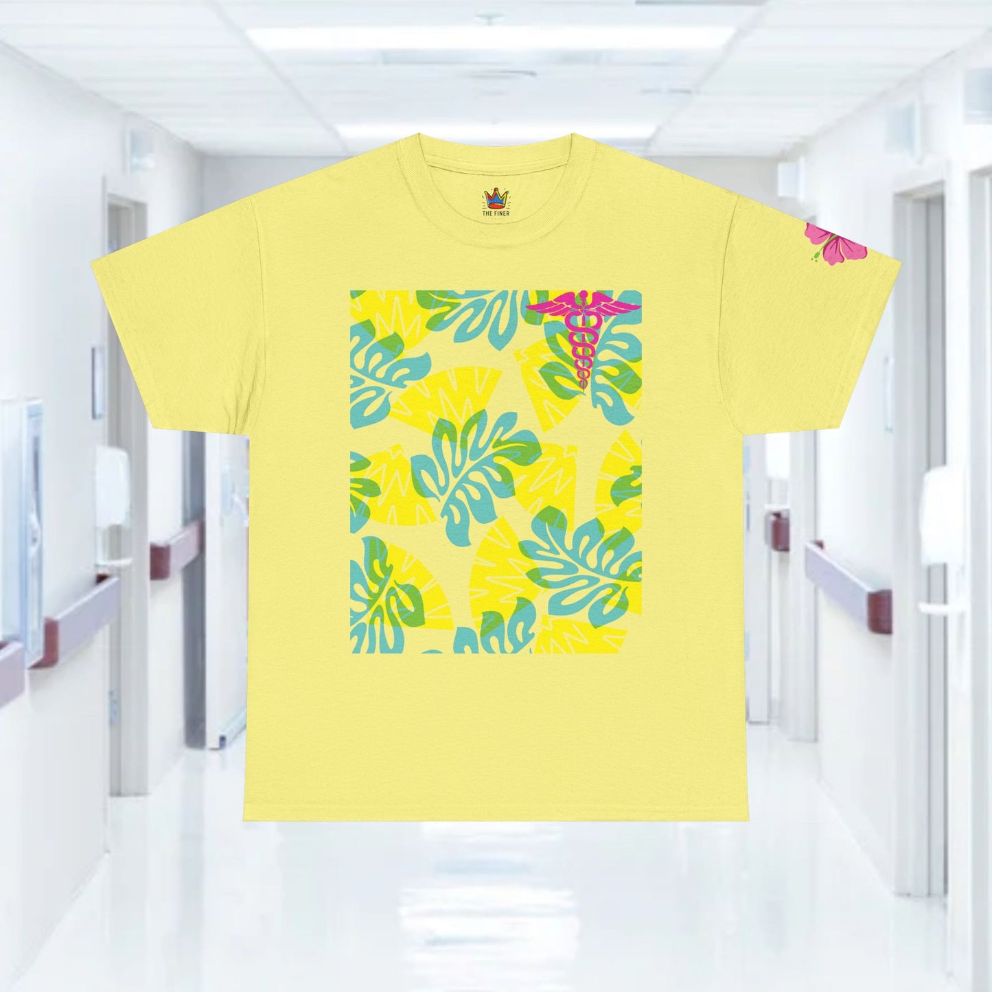 Summertime RN Hawaiian themed t shirt gift for nurses week floral RN shirt tropical themed RN healthcare worker gift t shirt