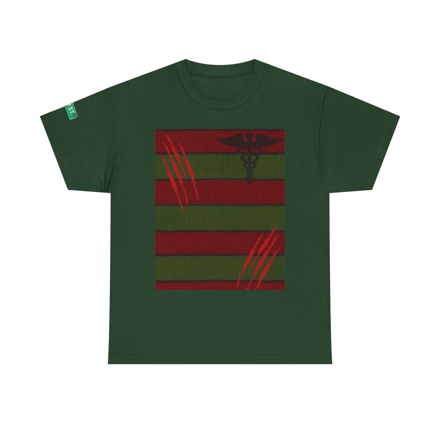 Nightmare on Elm Street RN T Shirt Freddy Krueger Inspired Halloween Shirt for Registered Nurses Scary Nurse Tee Horror Movie Medical Gift