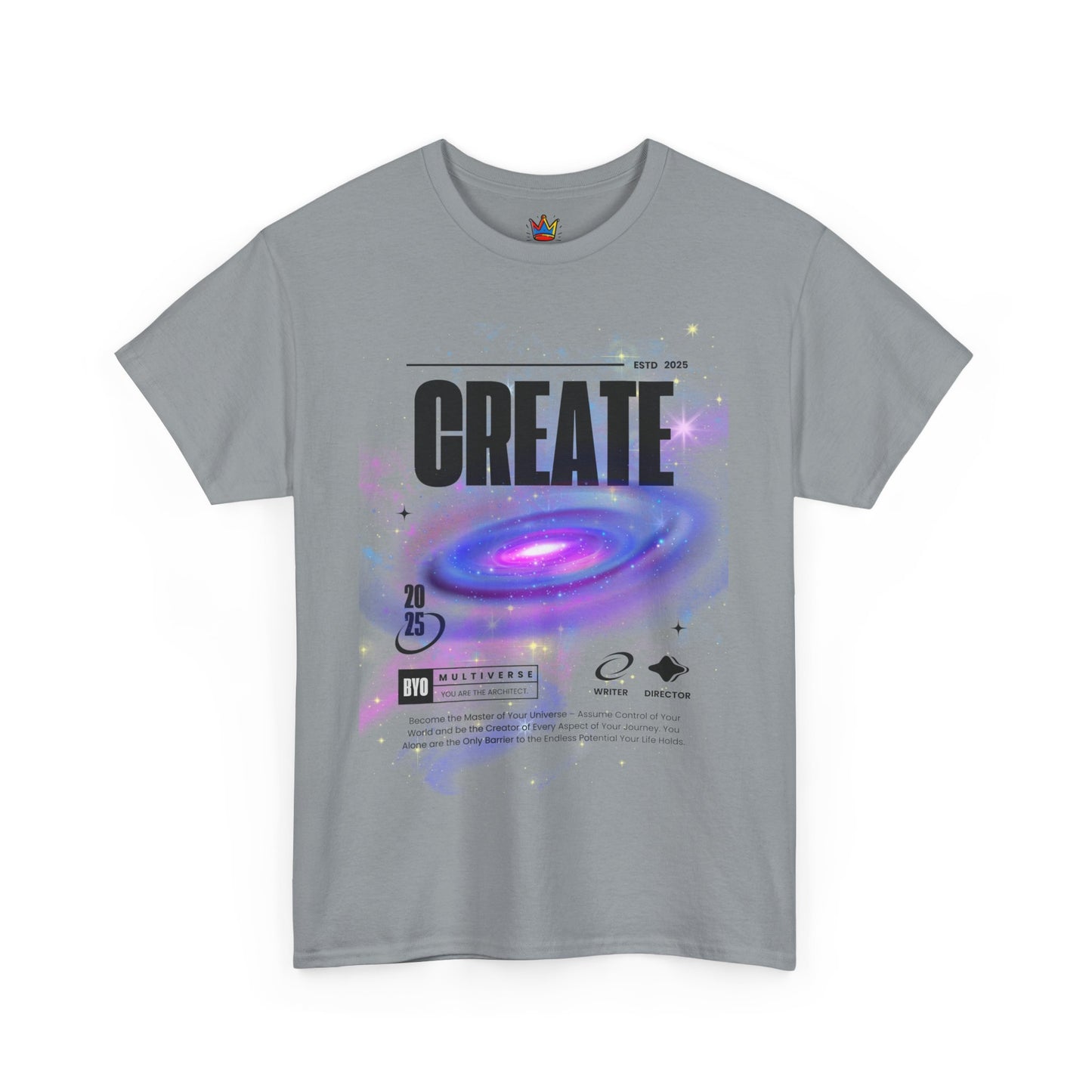 Manifest inspiring create your universe  Unisex Heavy Cotton Tee