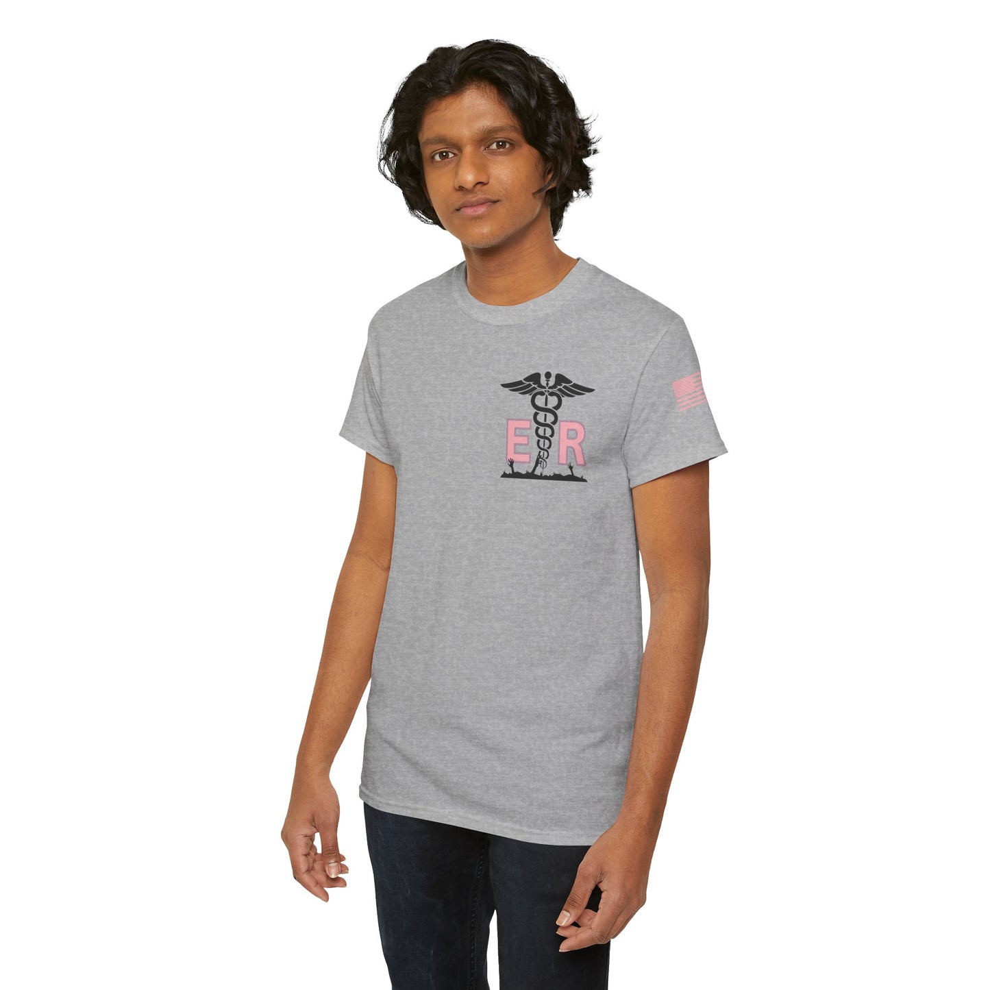 ER Halloween strawberry moon Night of the Living Dead t shirt Unisex Heavy Cotton Tee