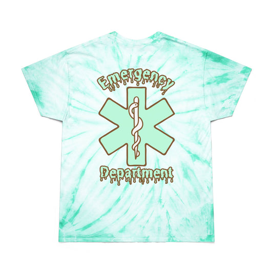 Summer in the ER ice cream social beat the heat melting ice cream mint chocolate chip Tie-Dye Tee, Cyclone