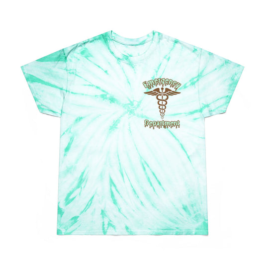 Summer in the ER ice cream social beat the heat melting ice cream mint chocolate chip Tie-Dye Tee, Cyclone