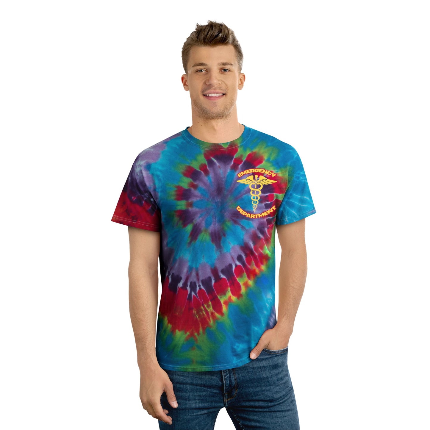 Summertime in the Emergency Department Tie-Dye Tee, Spiral 2