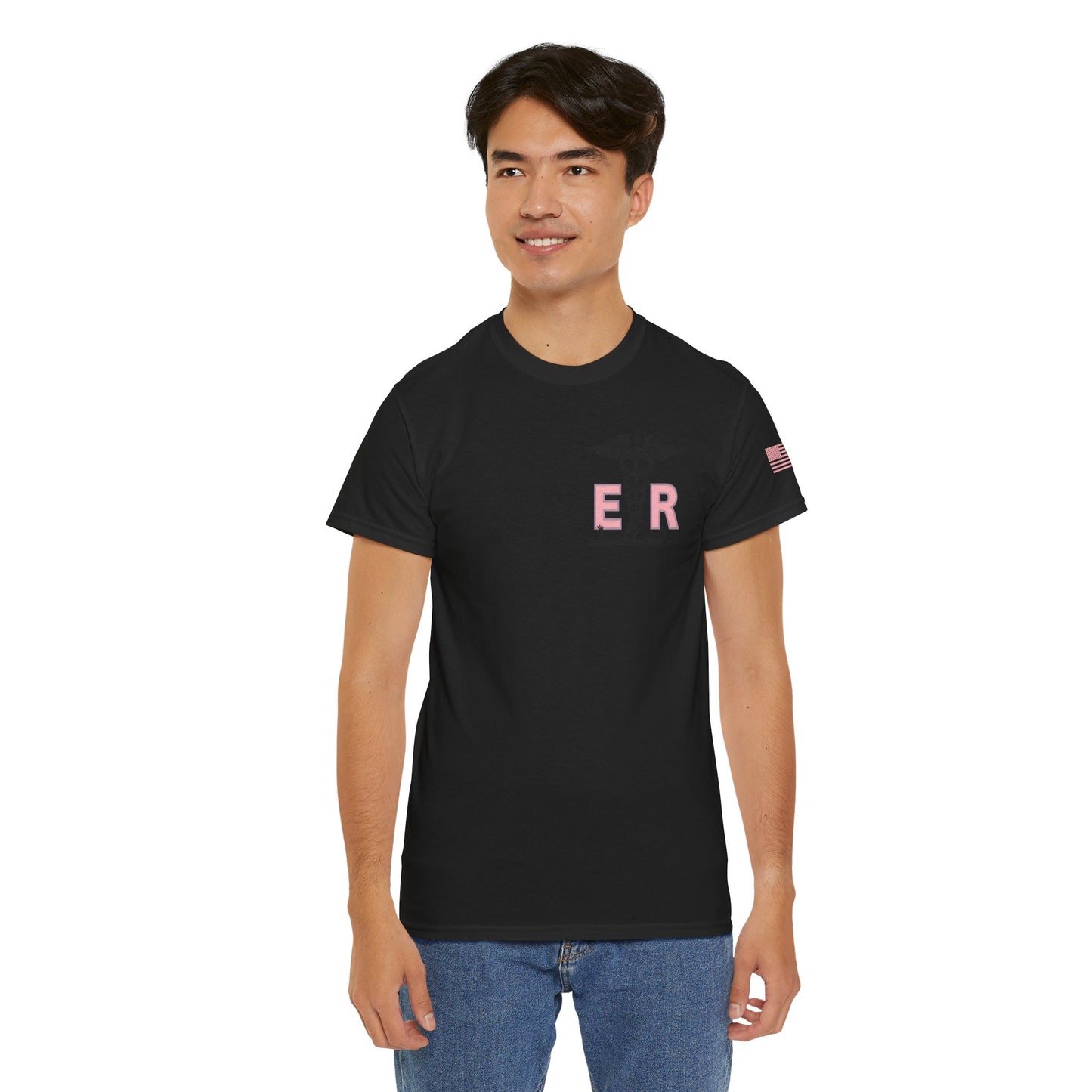 ER Halloween strawberry moon Night of the Living Dead t shirt Unisex Heavy Cotton Tee