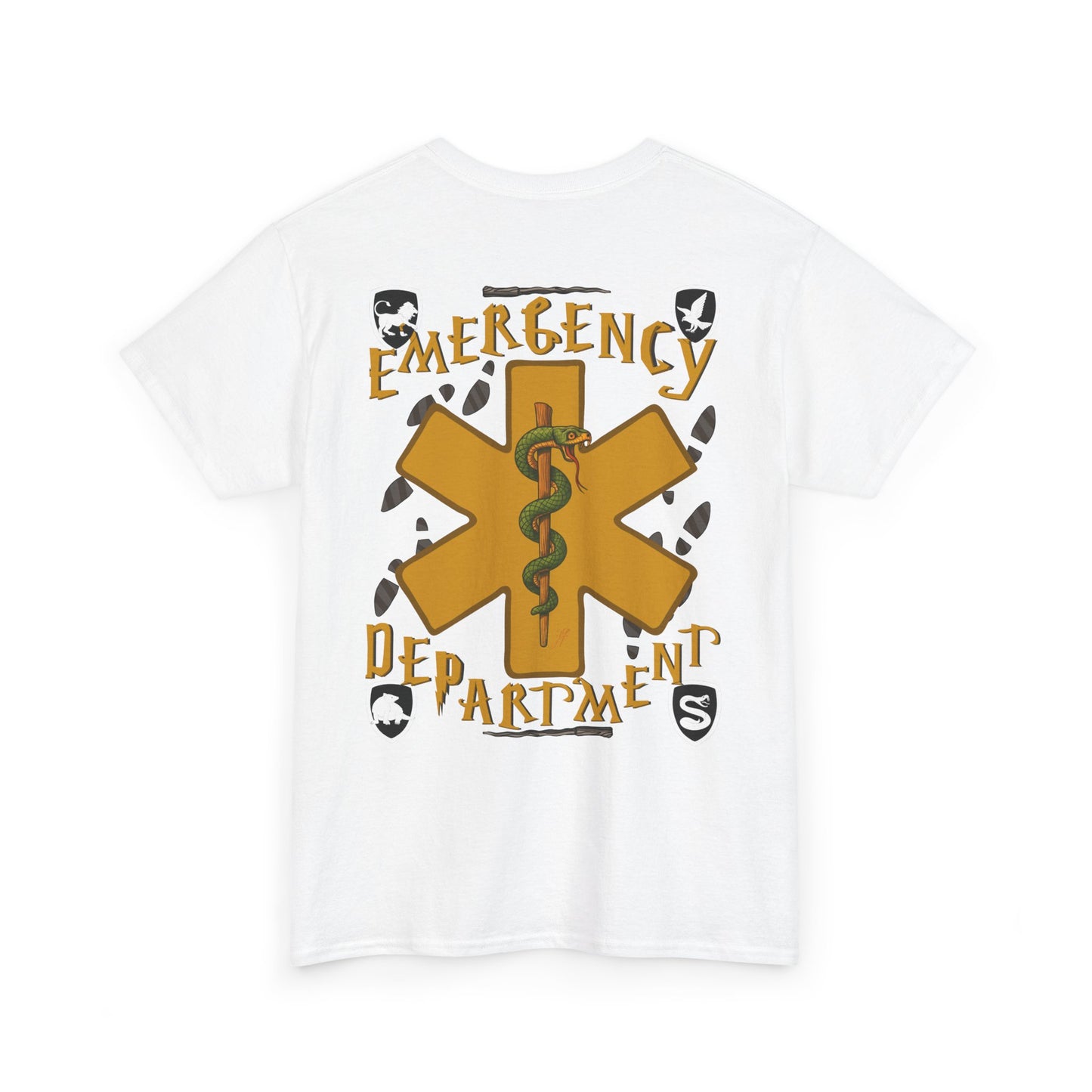 Gryffin Grit – Emergency Department Warrior Tee Emergency Department Crew Tee potter loving healthcare emergency department Unisex Heavy Cotton Tee