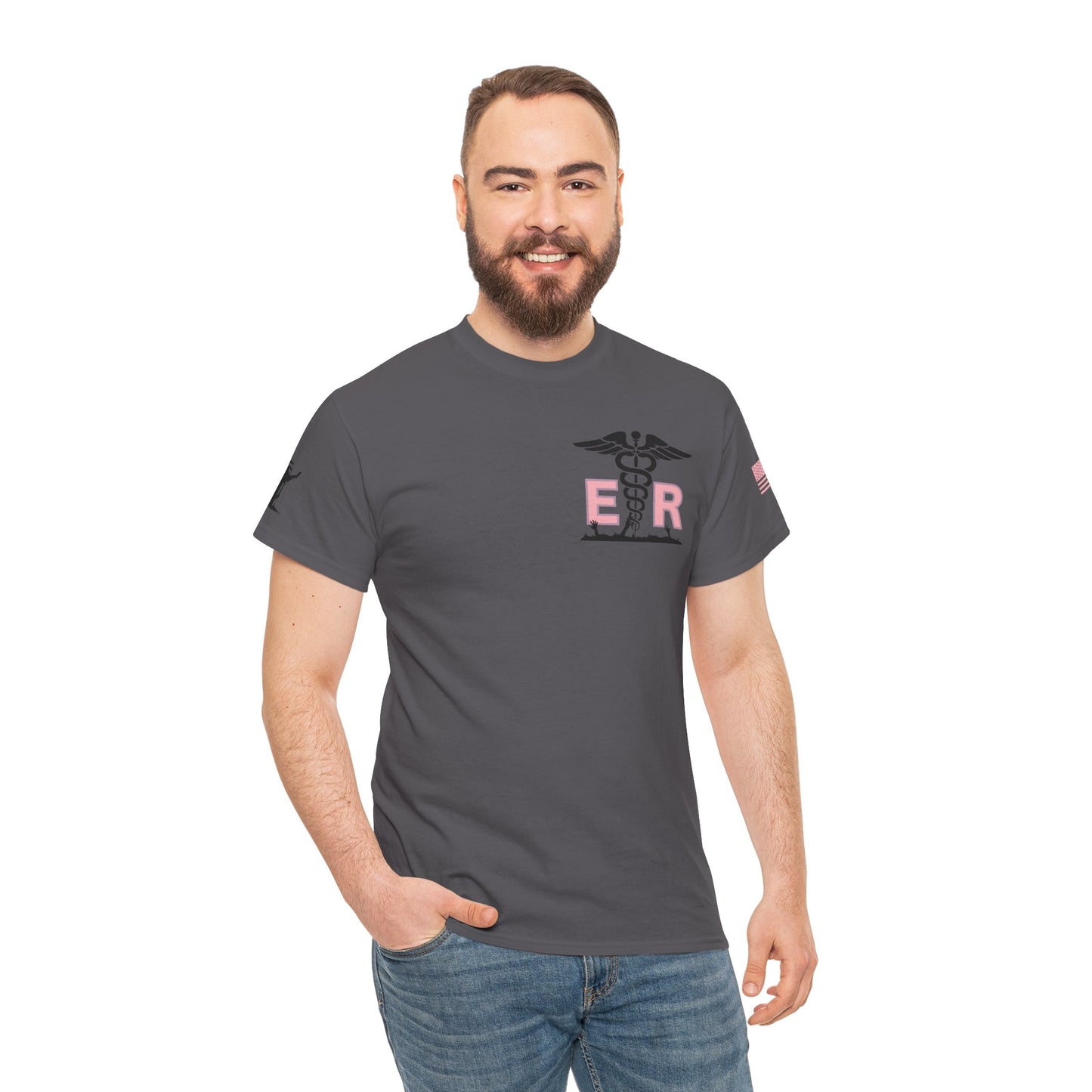 ER Halloween strawberry moon Night of the Living Dead t shirt Unisex Heavy Cotton Tee