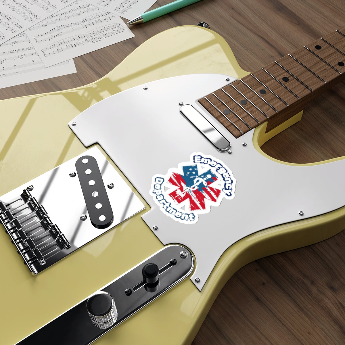 Emergency Department Patriotic Die-Cut Stickers