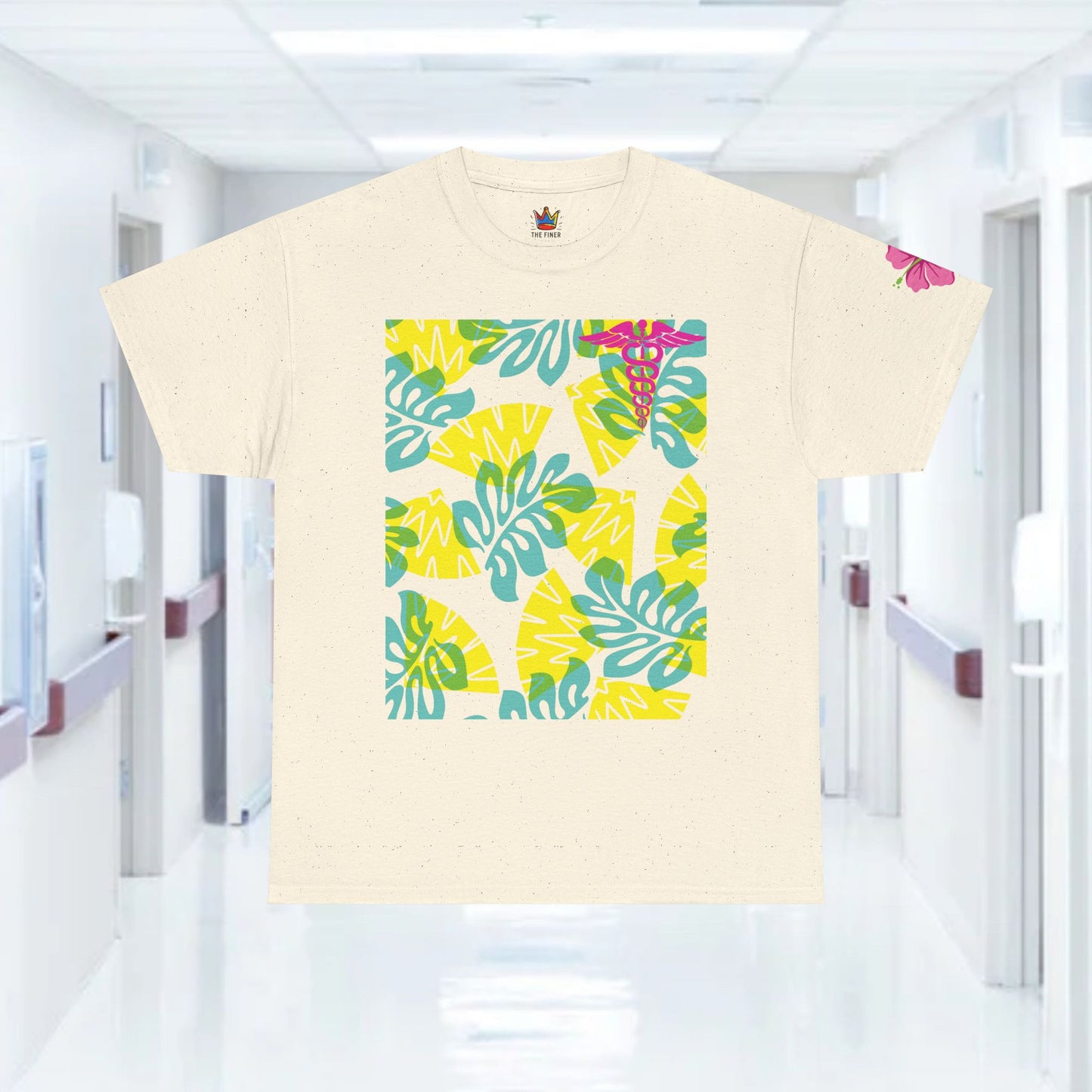 Summertime RN Hawaiian themed t shirt gift for nurses week floral RN shirt tropical themed RN healthcare worker gift t shirt