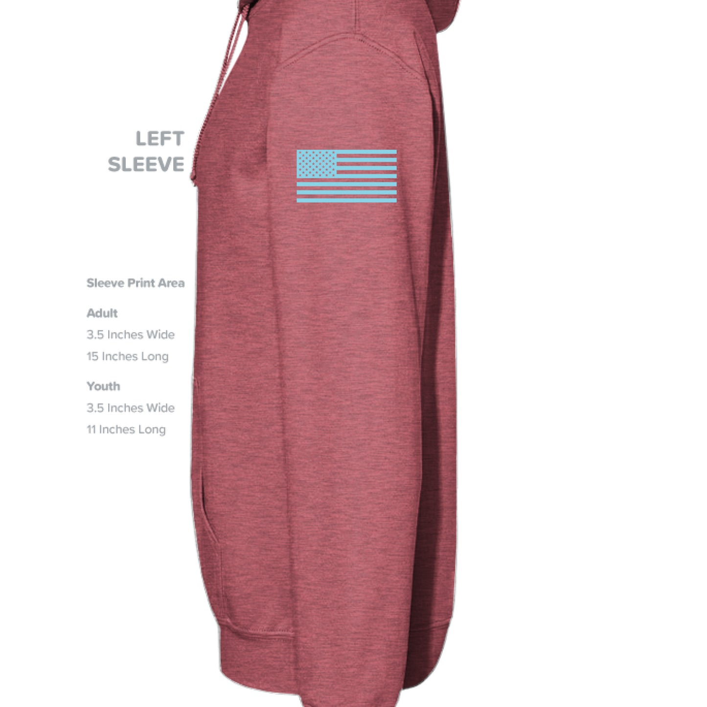Heather Sport Scarlet Red - SLEEVE_LEFT