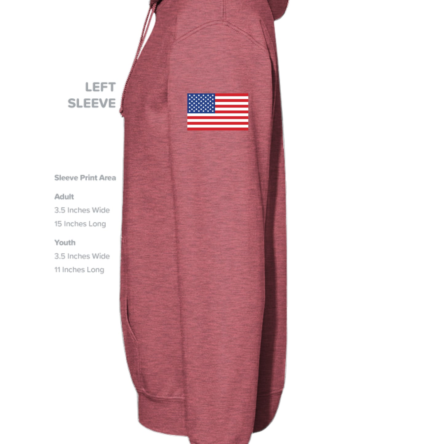 Heather Sport Scarlet Red - SLEEVE_LEFT