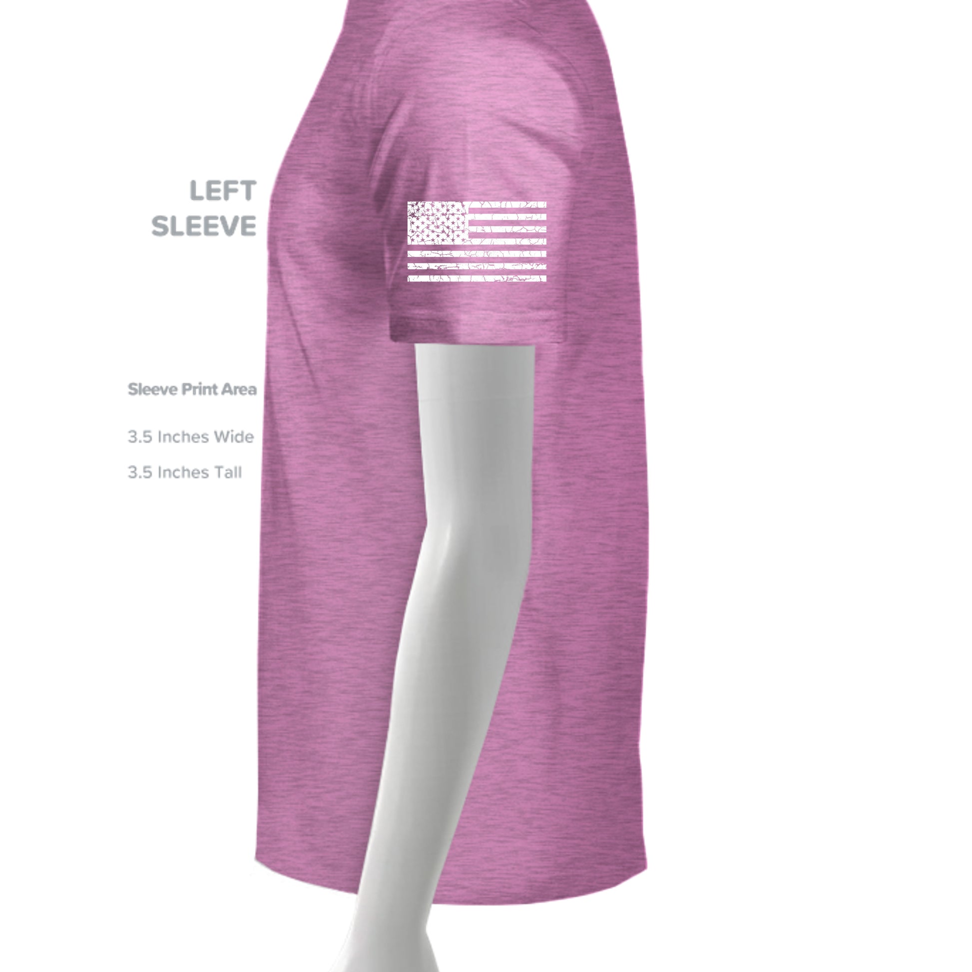 HEATHER RADIANT ORCHID - G500 - SLEEVE_LEFT
