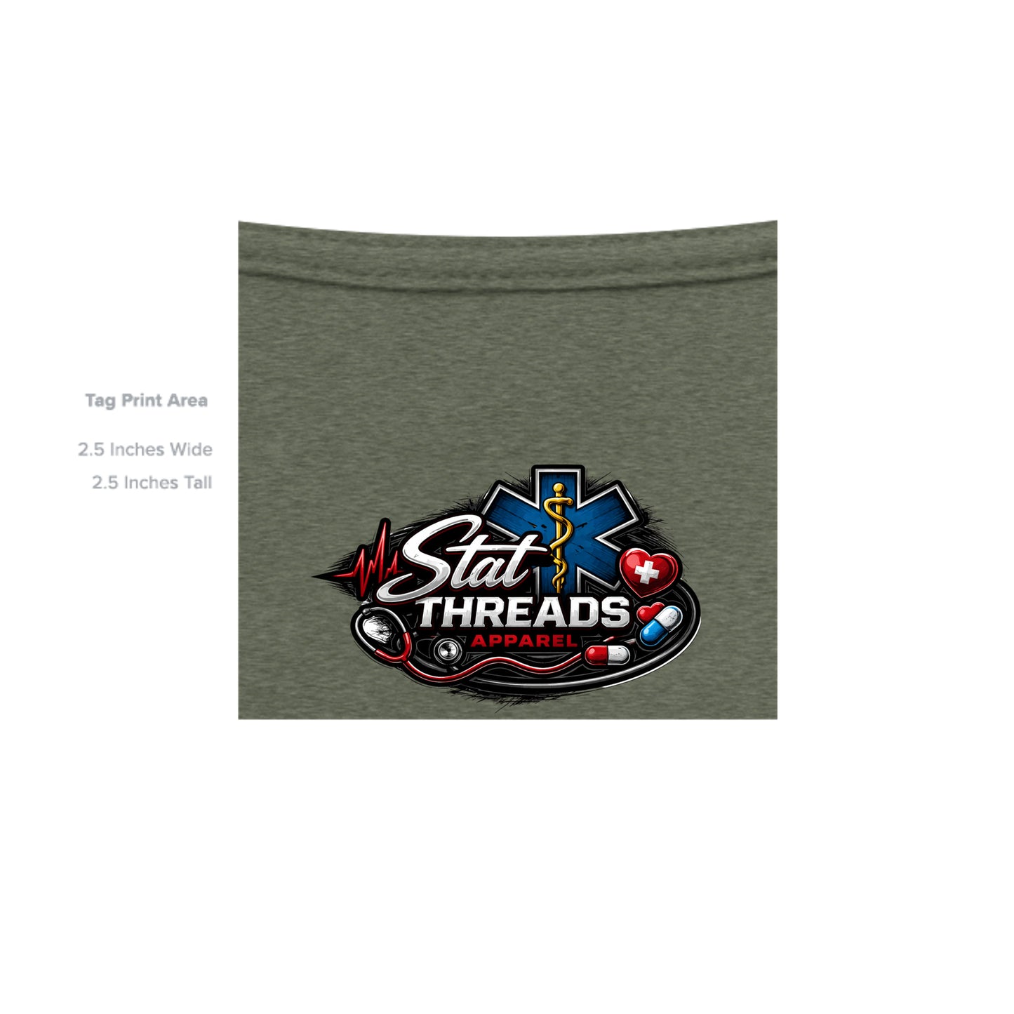 HEATHER MILITARY GREEN - G500 - INSIDE_TAG_LINE