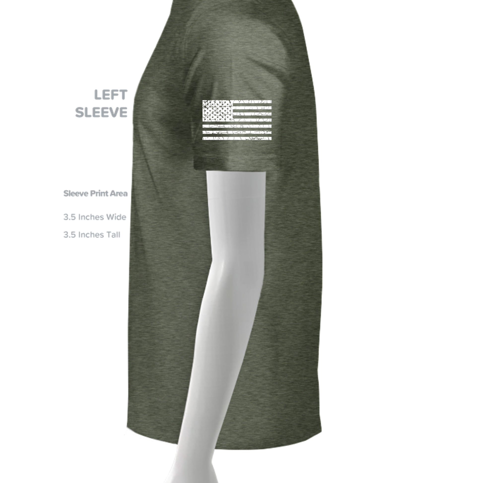 HEATHER MILITARY GREEN - G500 - SLEEVE_LEFT