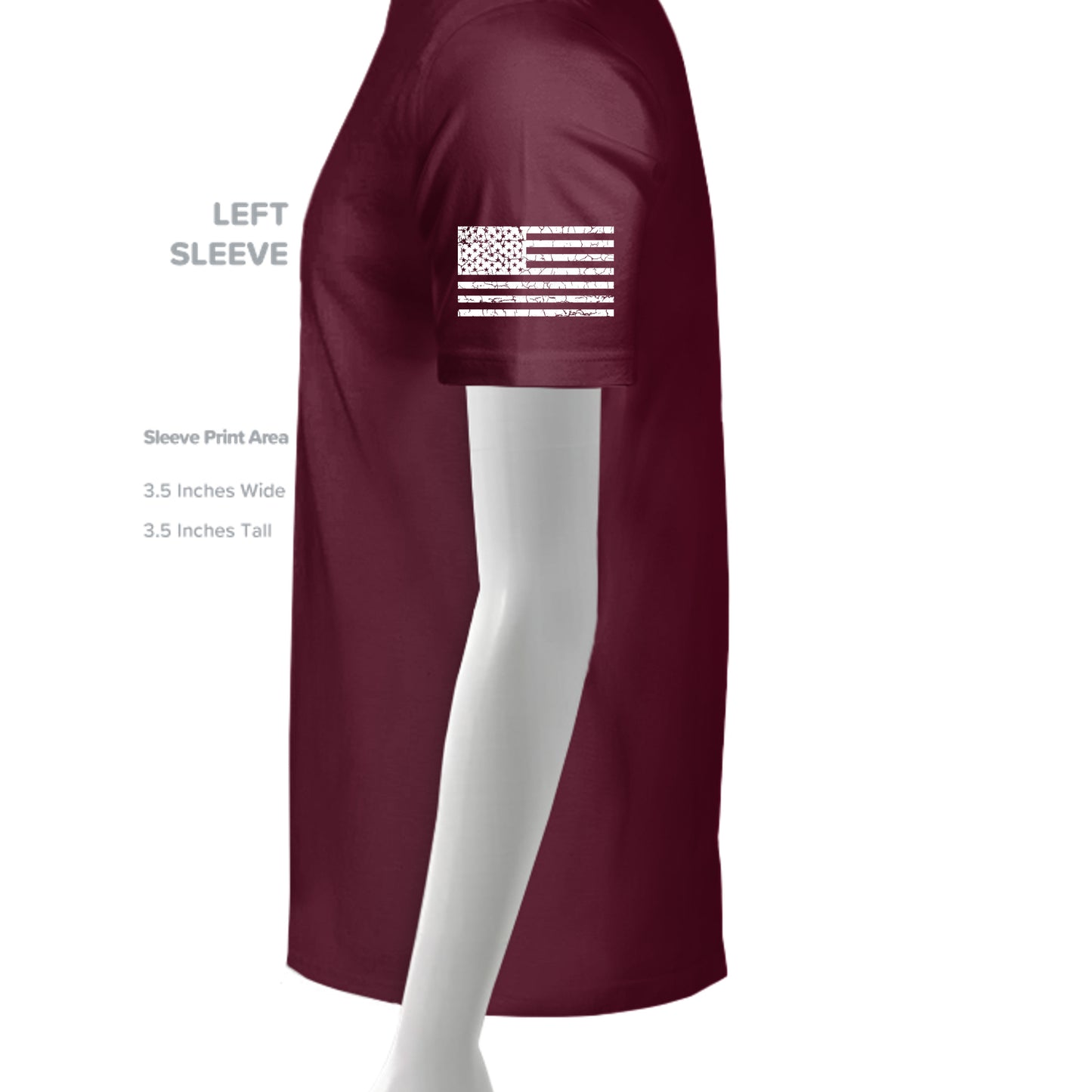 MAROON - G500 - SLEEVE_LEFT