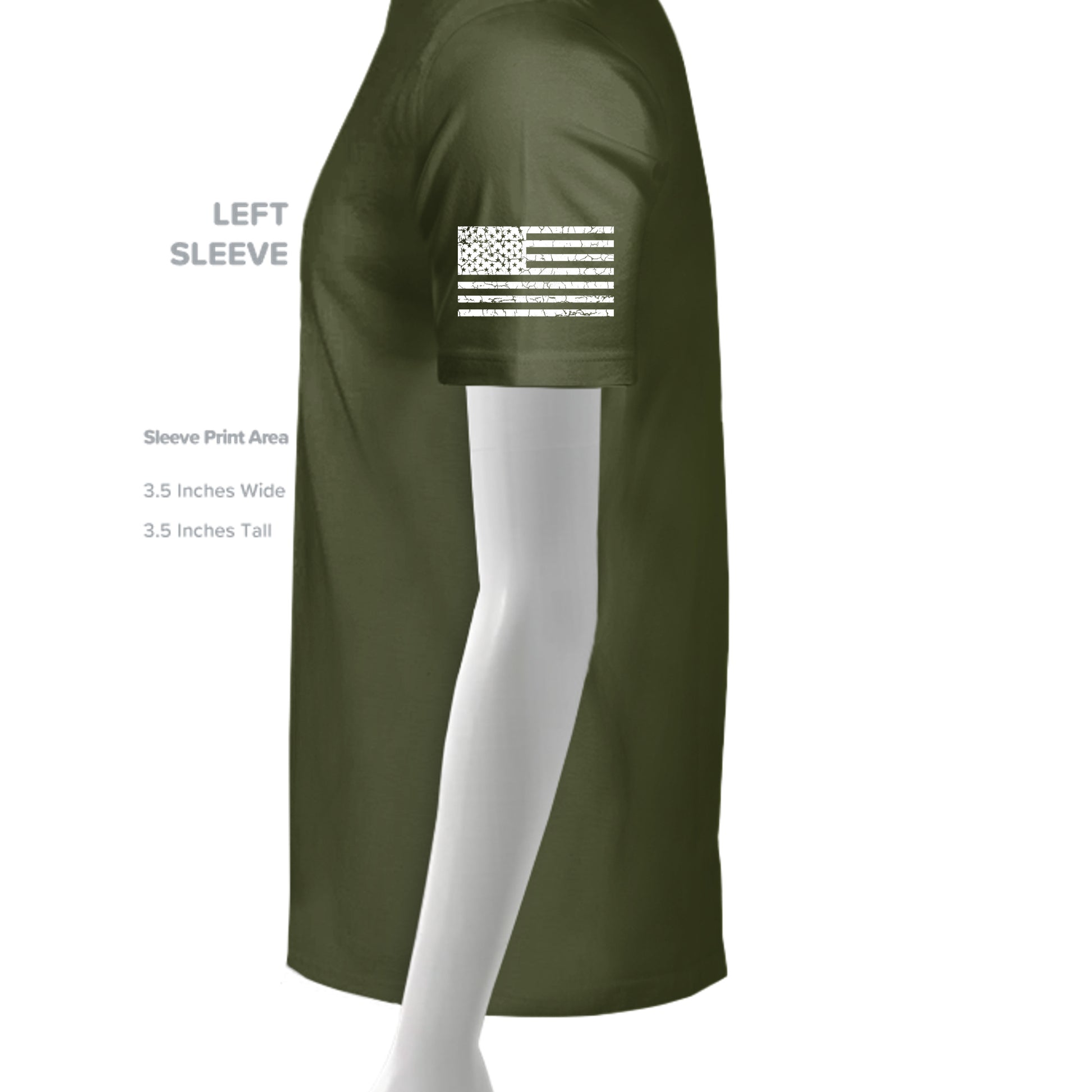 MILITARY GREEN - G500 - SLEEVE_LEFT