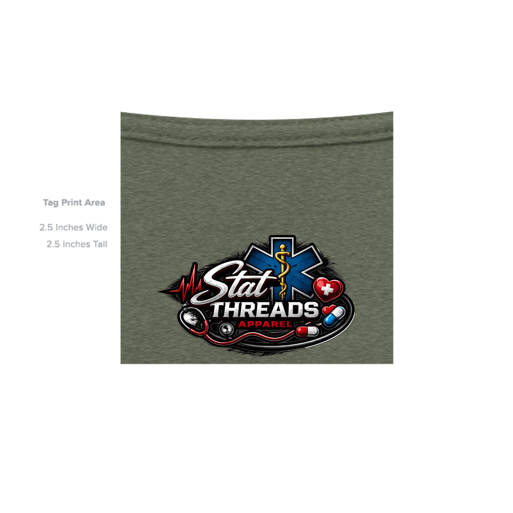 HEATHER MILITARY GREEN - G500 - INSIDE_TAG_LINE