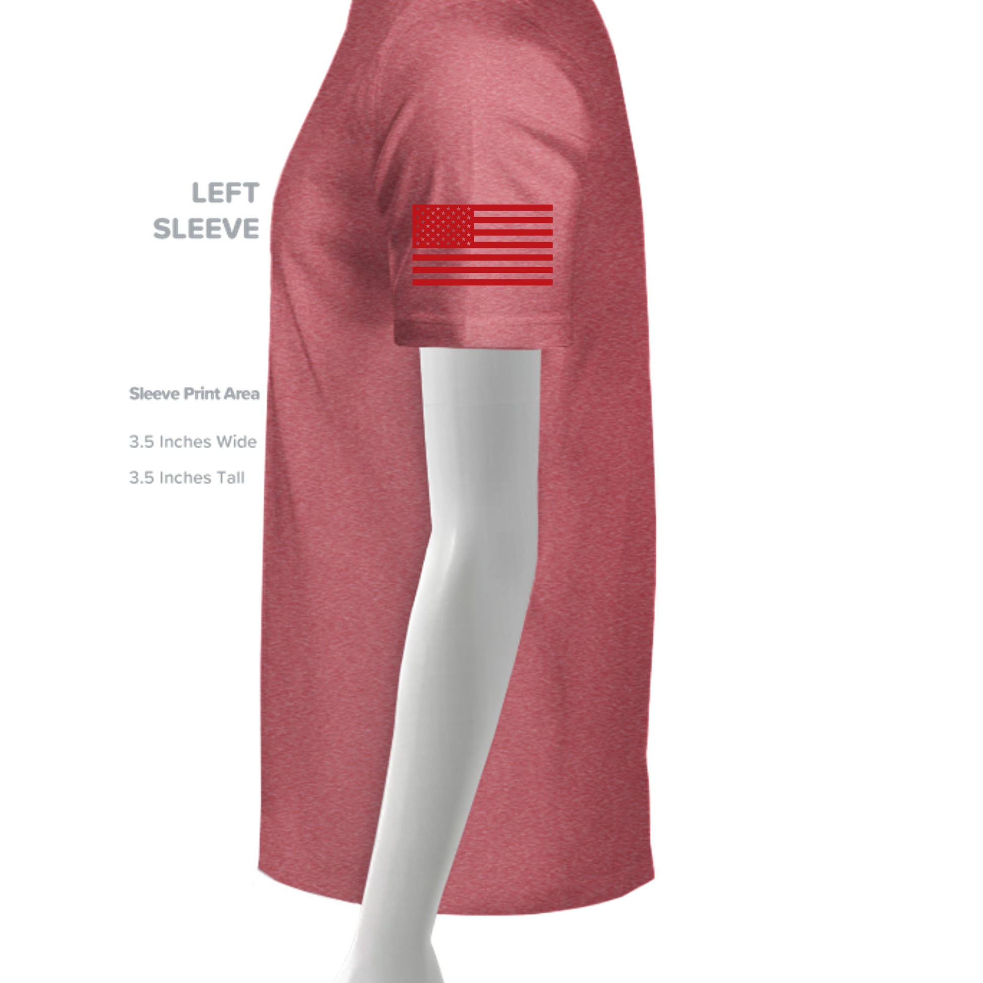 HEATHER RED - G500 - SLEEVE_LEFT
