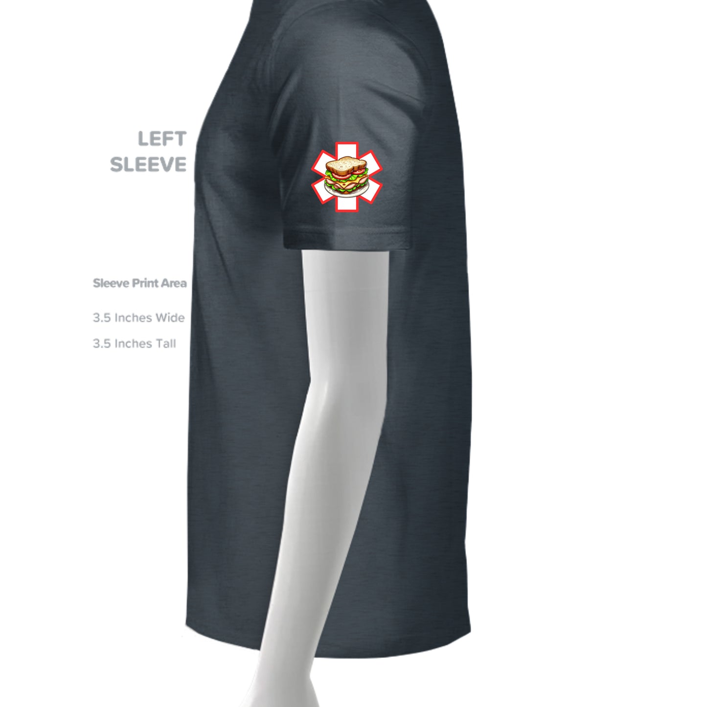 Heather Navy - G500 - SLEEVE_LEFT
