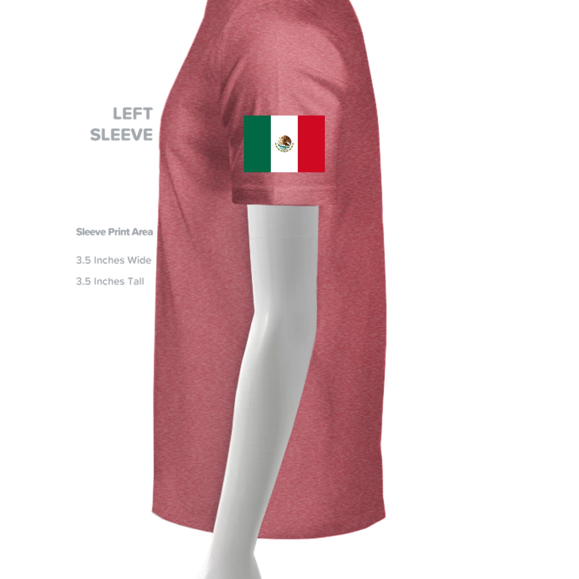 HEATHER RED - G500 - SLEEVE_LEFT