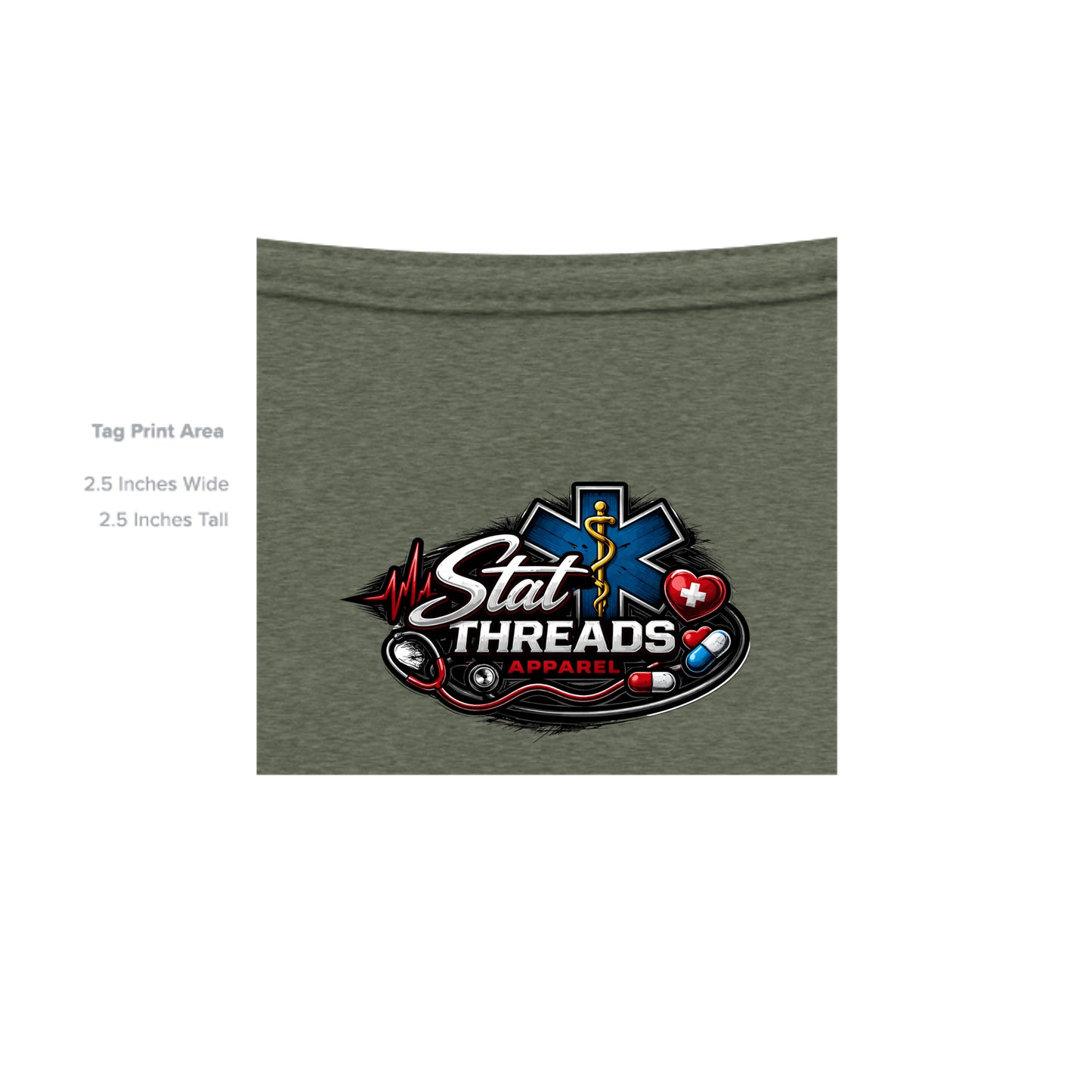 HEATHER MILITARY GREEN - G500 - INSIDE_TAG_LINE