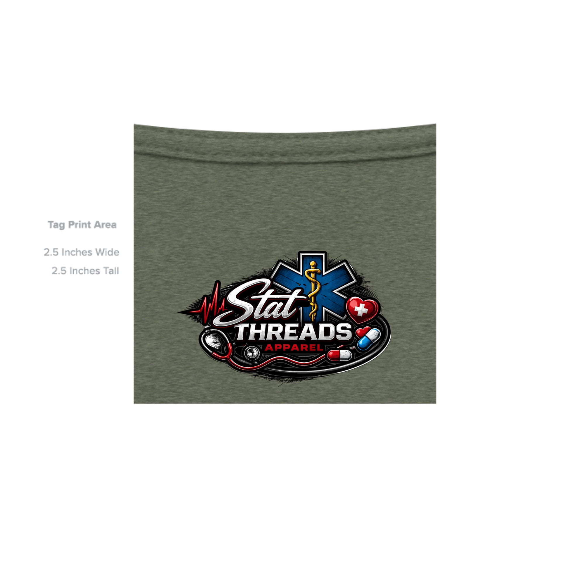 HEATHER MILITARY GREEN - G500 - INSIDE_TAG_LINE